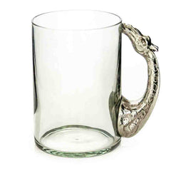 HAND-BLOWN Jiraffe Pewter Mug