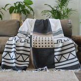 Xhosa Umbhaco Black Cobblestone Throw
