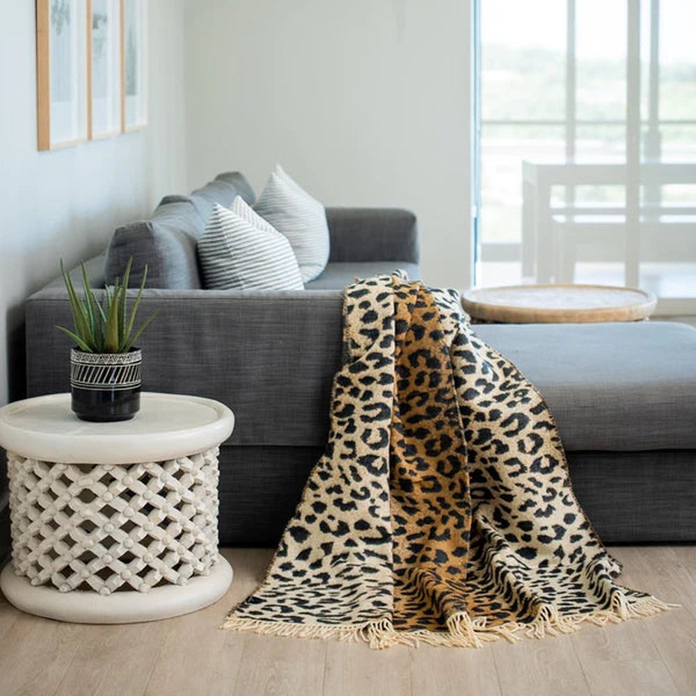 Leopard Skin Ivory Black