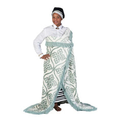 MINK VOGUE FRINGED CRETE EGGSHELL NATURAL