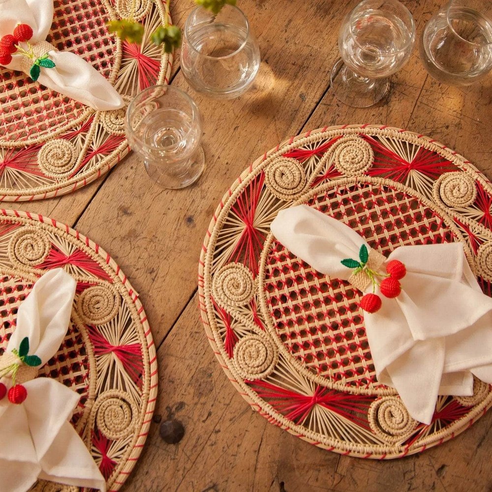 Ruby Iraca placemat