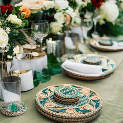 Sapphire Iraca Placemat Set