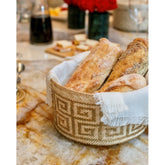 Oro bread basket with lid