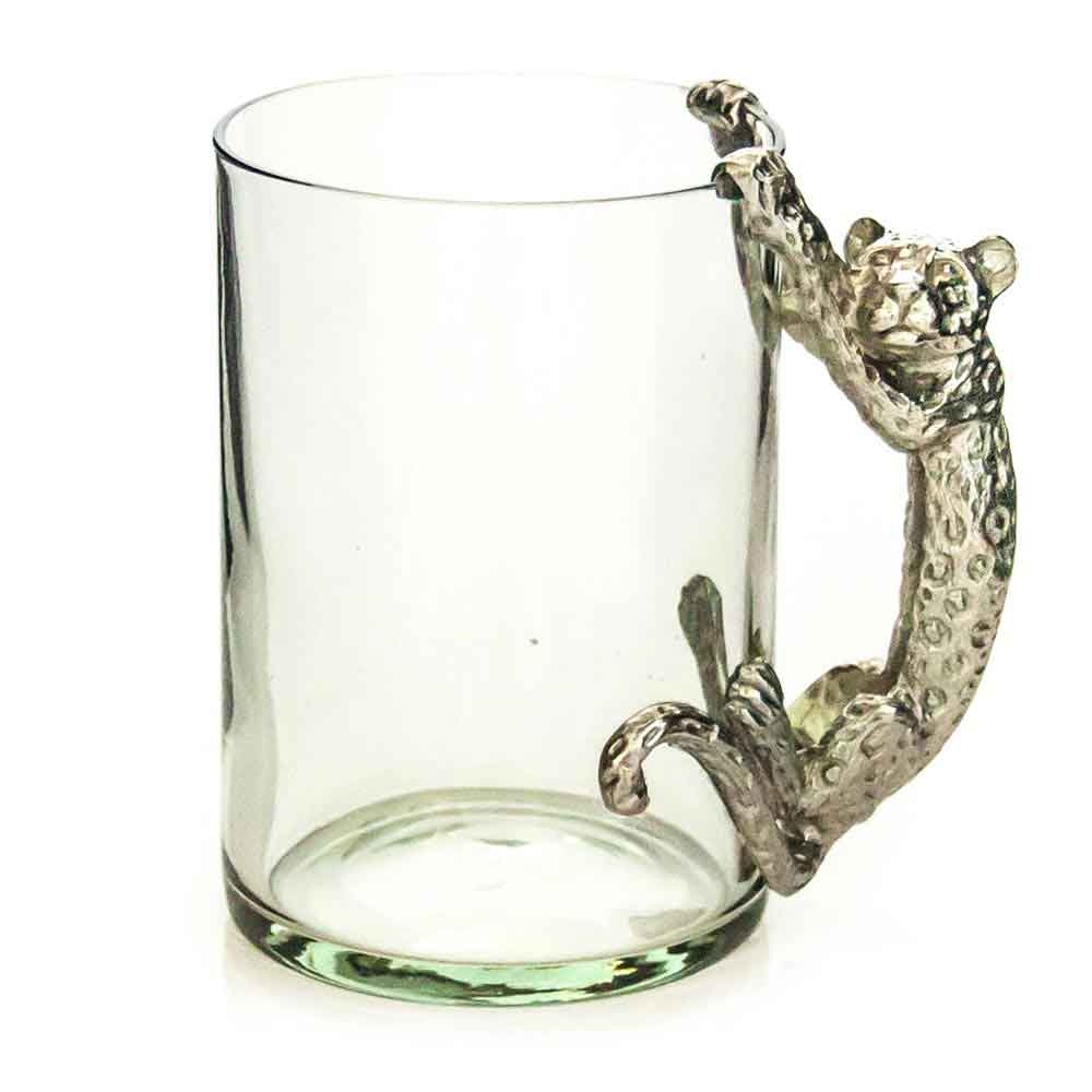 Leopard Pewter Mug