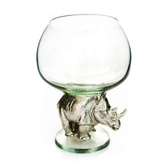 Cognac Pewter Rhino Stem Set of Two (2)