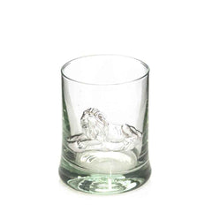 Whiskey Tumbler Pewter Lion