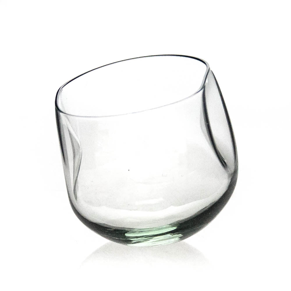 Set of 4 two Side Indented Whisky Glasses