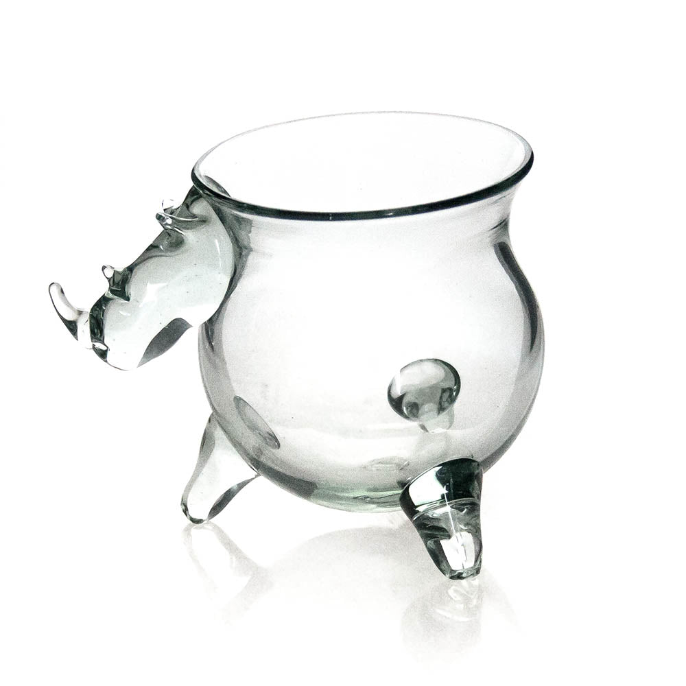 Medium Condiment Potjie Pot with Rhino Head