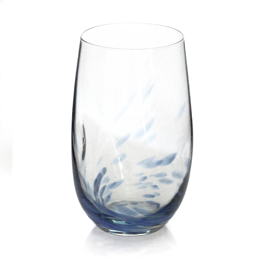 TL6-WT-Q  Set of 4 Tulip wonky tumblers with colour flecks