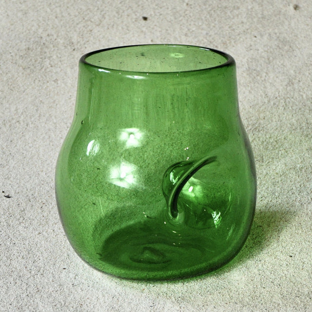 Blown glass - ‘Thumb’ler (short round dimple tumbler) ~ 300ml