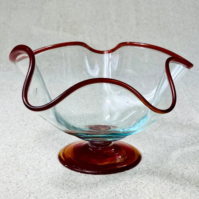 Blown glass - olive dish