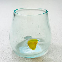 Blown glass - ‘Thumb’ler (short round dimple tumbler) ~ 300ml