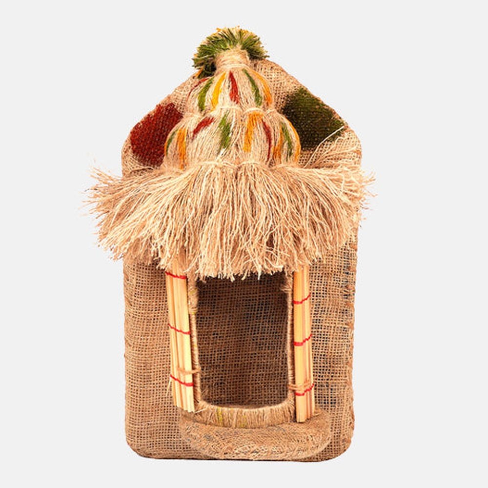 Raffia Handmade Bird House 